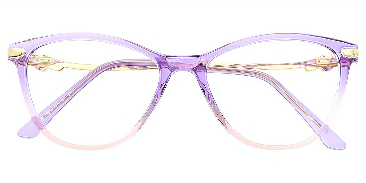 Purple Cat Eye Elegant TR90 Eyeglasses