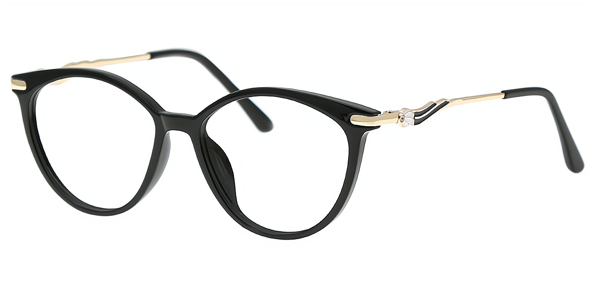 Black Cat Eye Elegant TR90 Eyeglasses