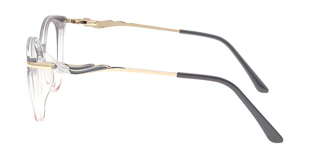 Gray Gradient Cat Eye Elegant TR90 Eyeglasses
