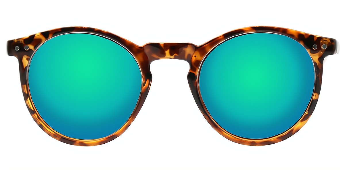 Tortoise Oval Retro Horn Plastic Eyeglasses