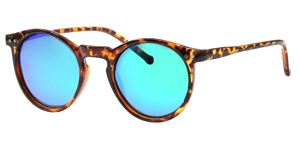 Tortoise Oval Retro Horn Plastic Eyeglasses