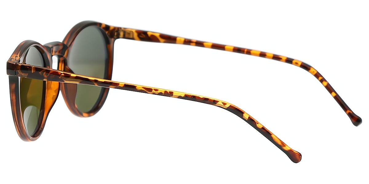Tortoise Oval Retro Horn Plastic Eyeglasses