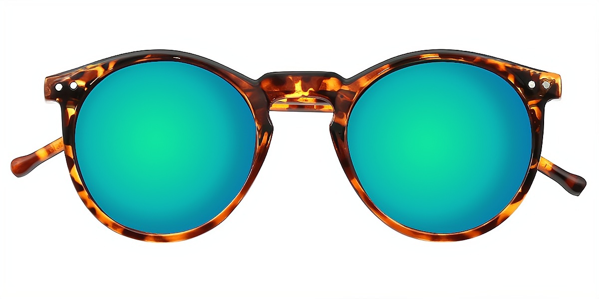 Tortoise Oval Retro Horn Plastic Eyeglasses