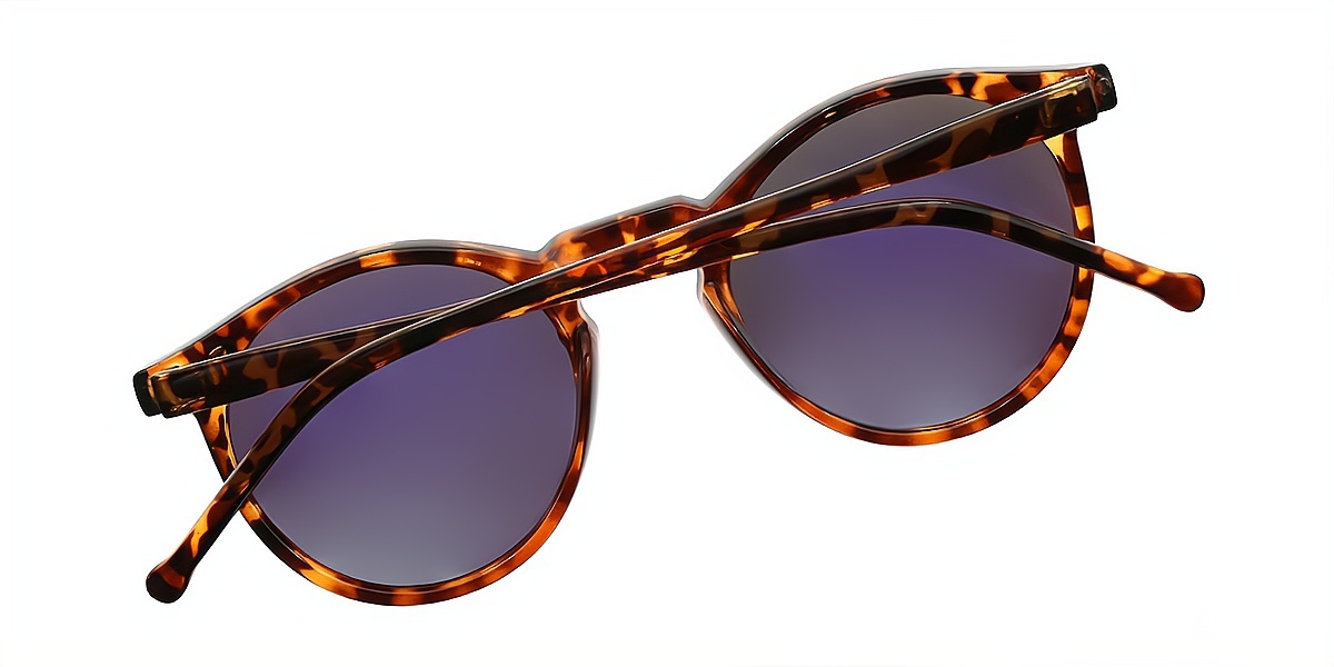 Tortoise Oval Retro Horn Plastic Eyeglasses