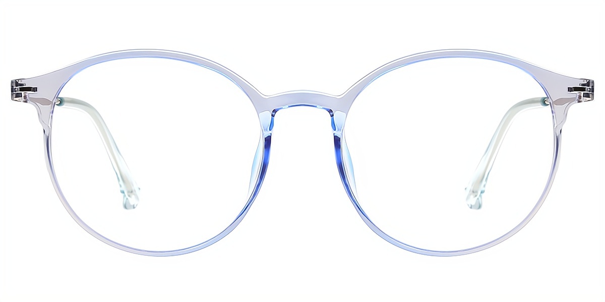 Blue Round Elegant Horn TR90 Eyeglasses