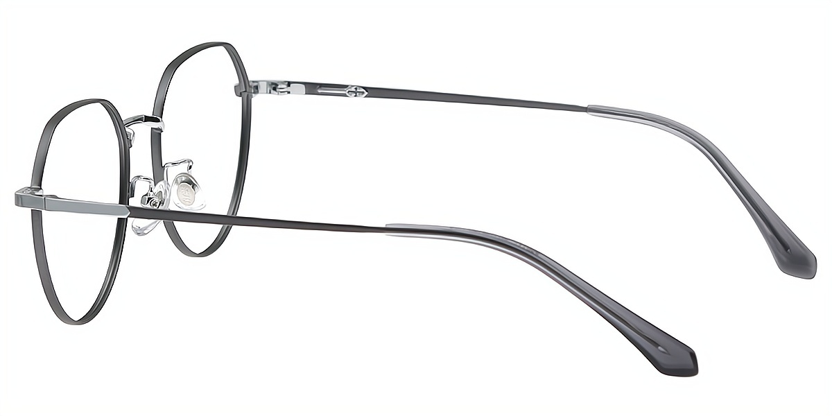 Jaina #86127 Purple Oval Elegant Metal Eyeglasses | Muukal.com