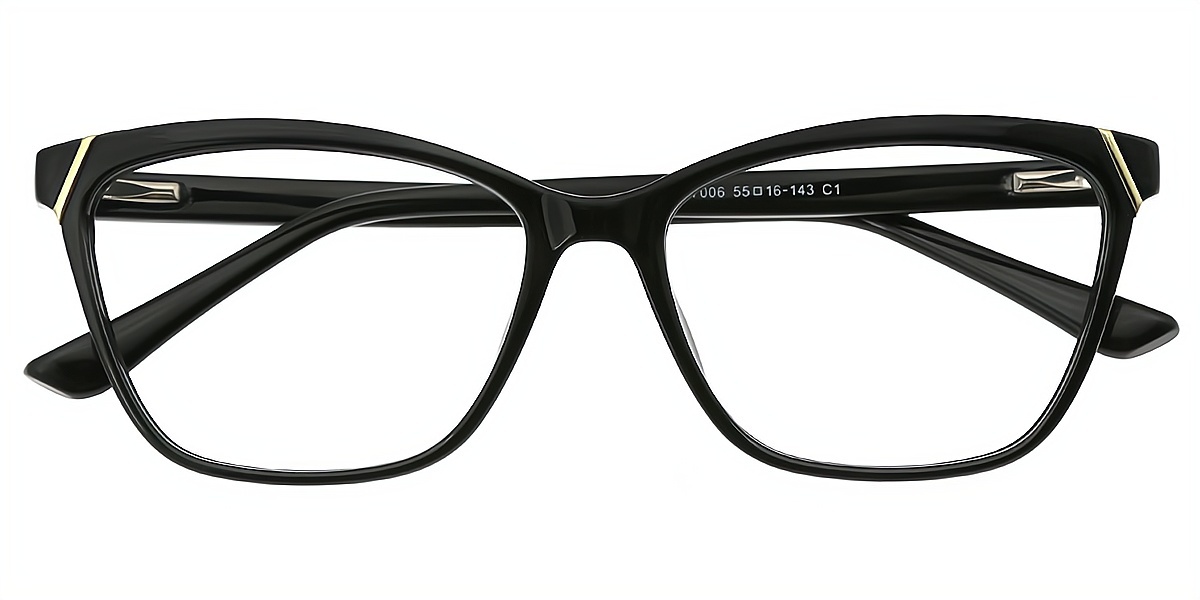 Black Cat Eye Chic TR90 Eyeglasses