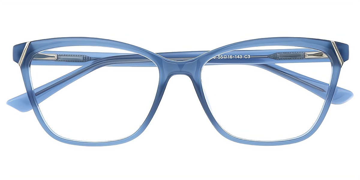 Blue Cat Eye Chic TR90 Eyeglasses