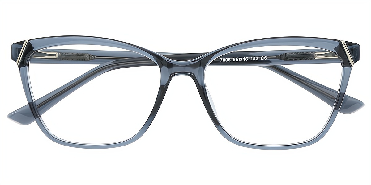 Gray Cat Eye Chic TR90 Eyeglasses