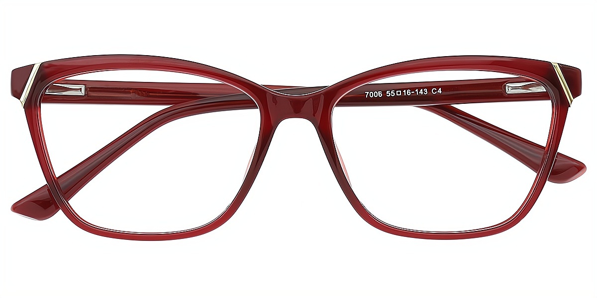 Red Cat Eye Chic TR90 Eyeglasses