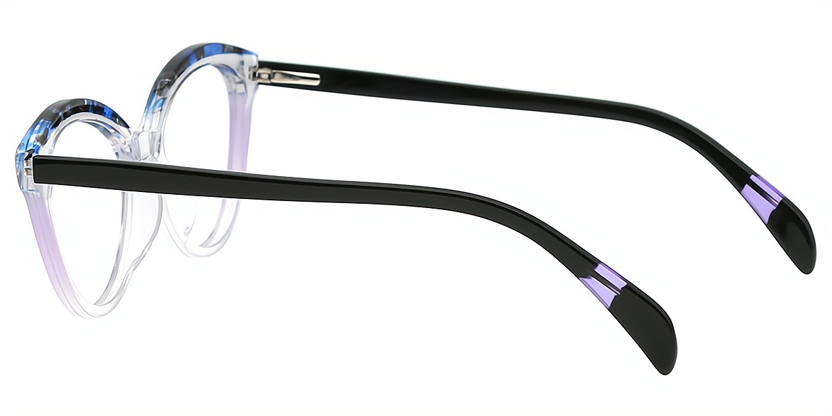 Clear Cat Eye Hipster Acetate Eyeglasses