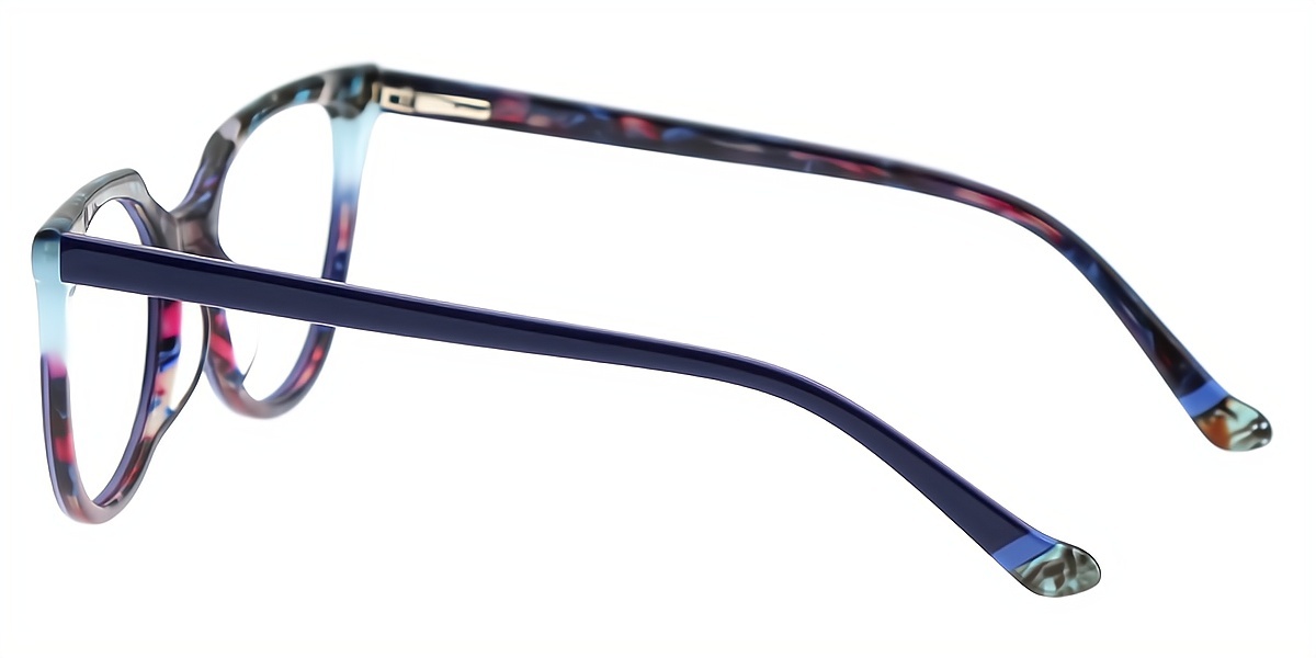 Blue Cat Eye Hipster Acetate Eyeglasses