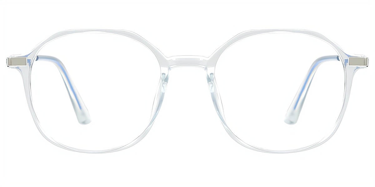 Clear Oval Simple TR90 Eyeglasses