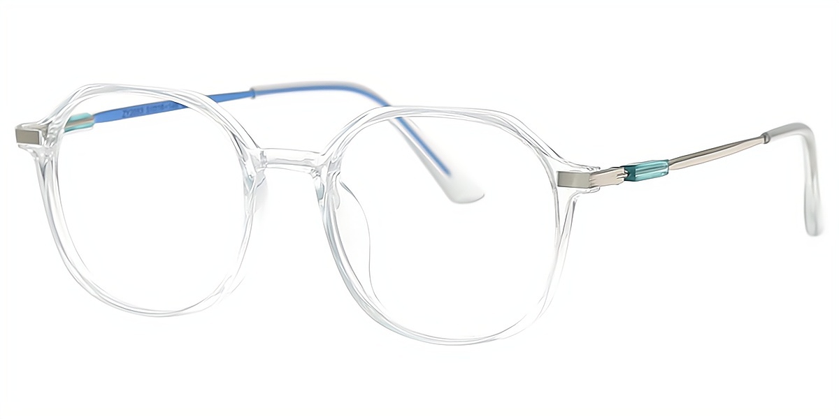 Clear Oval Simple TR90 Eyeglasses