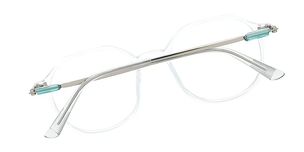 Clear Oval Simple TR90 Eyeglasses