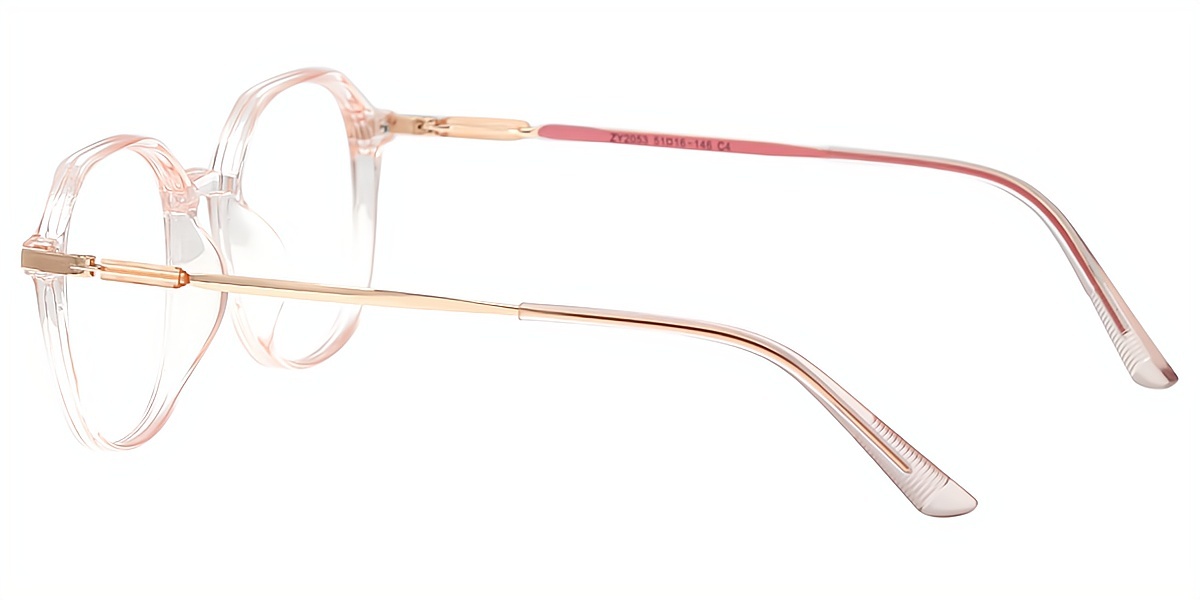 Pink Oval Simple TR90 Eyeglasses