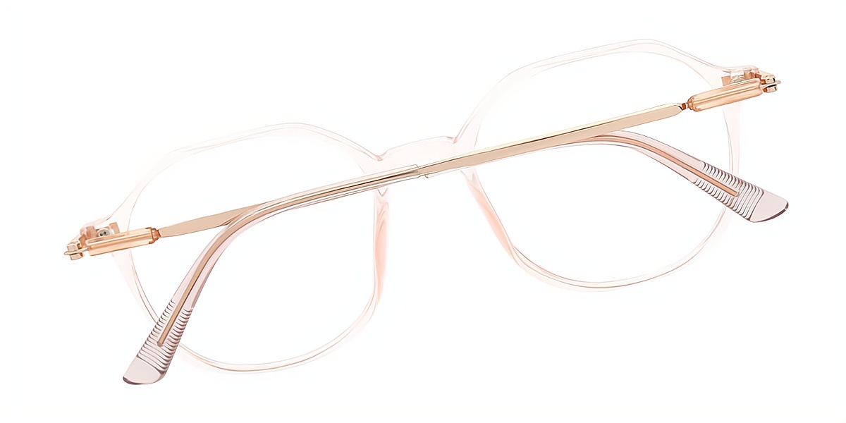 Pink Oval Simple TR90 Eyeglasses