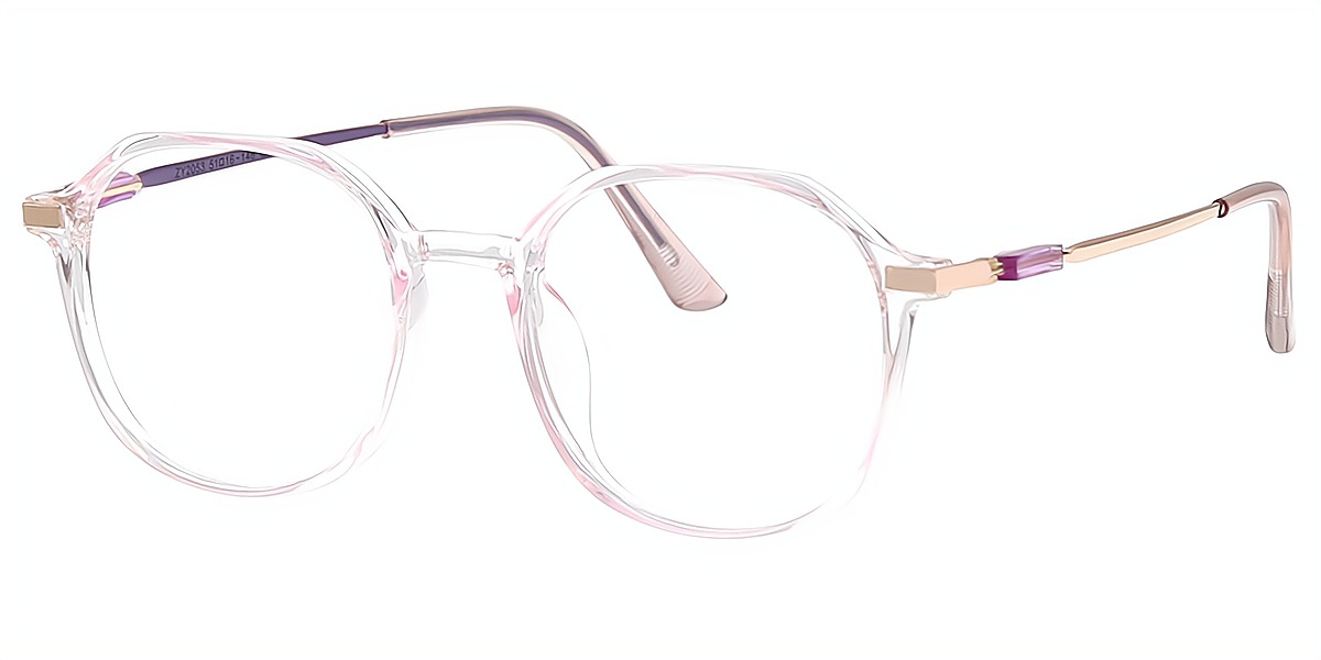 Purple Oval Simple TR90 Eyeglasses