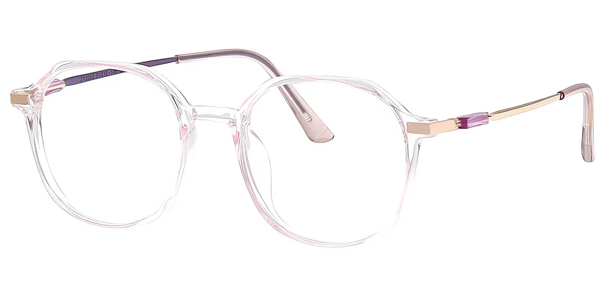 Purple Oval Simple TR90 Eyeglasses