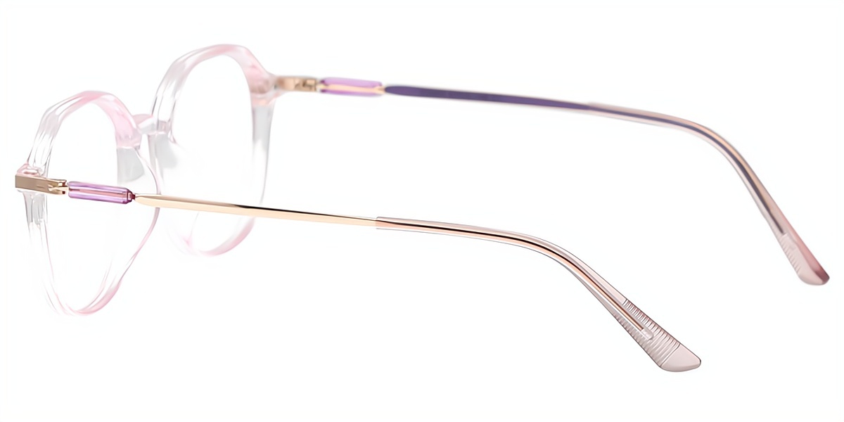 Purple Oval Simple TR90 Eyeglasses