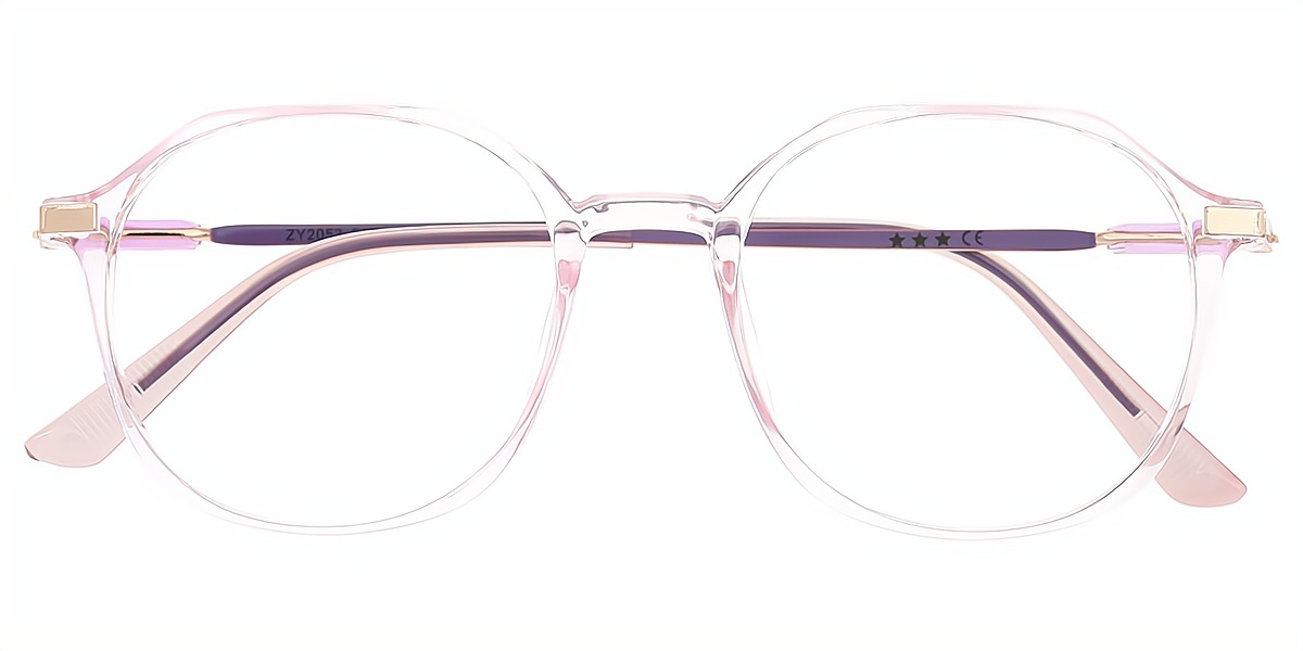 Purple Oval Simple TR90 Eyeglasses
