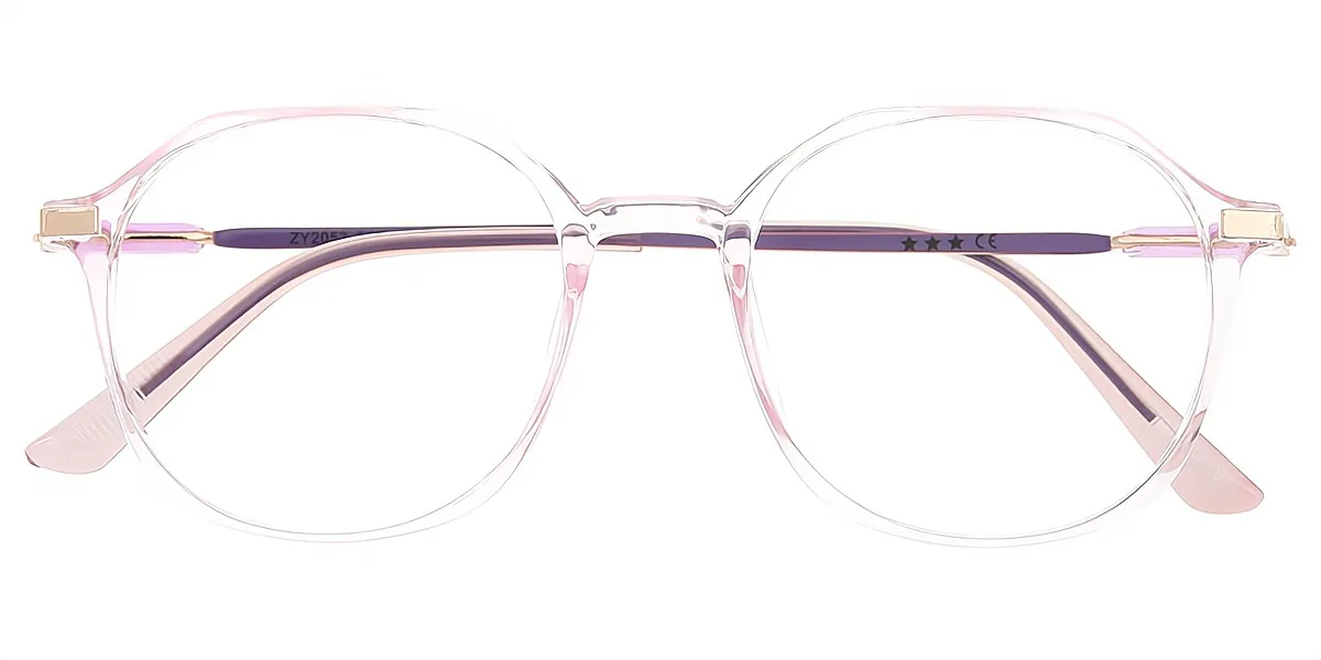 Purple Oval Simple TR90 Eyeglasses