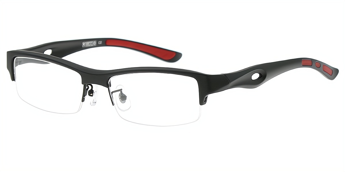Black Rectangle Classic TR90 Eyeglasses
