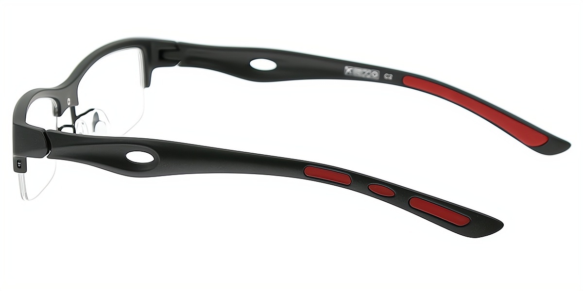 Black Rectangle Classic TR90 Eyeglasses