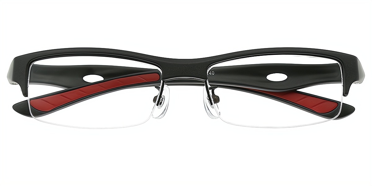 Black Rectangle Classic TR90 Eyeglasses