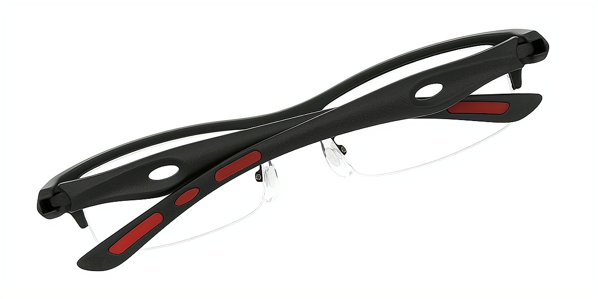 Black Rectangle Classic TR90 Eyeglasses