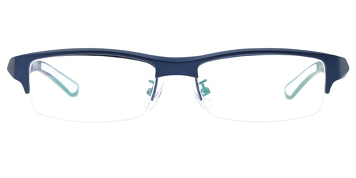 Blue Rectangle Classic TR90 Eyeglasses