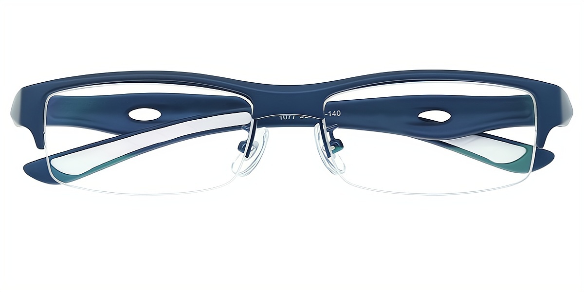 Blue Rectangle Classic TR90 Eyeglasses