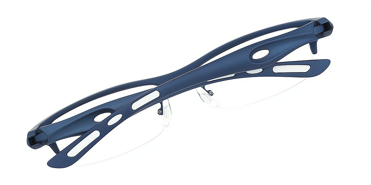 Blue Rectangle Classic TR90 Eyeglasses