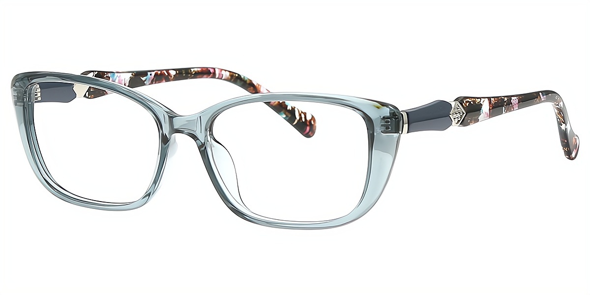 Blue Oval Simple TR90 Eyeglasses