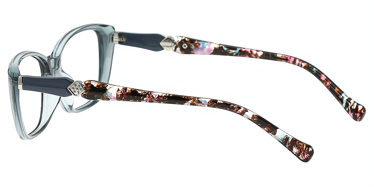 Blue Oval Simple TR90 Eyeglasses