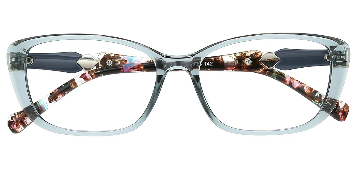 Blue Oval Simple TR90 Eyeglasses