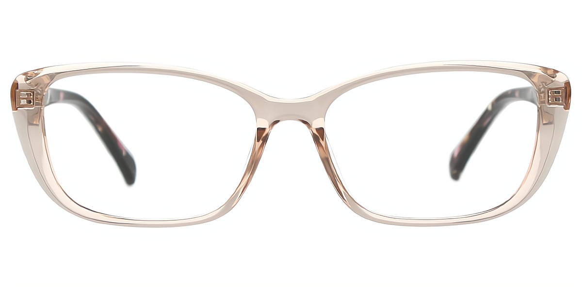 Brown Oval Simple TR90 Eyeglasses