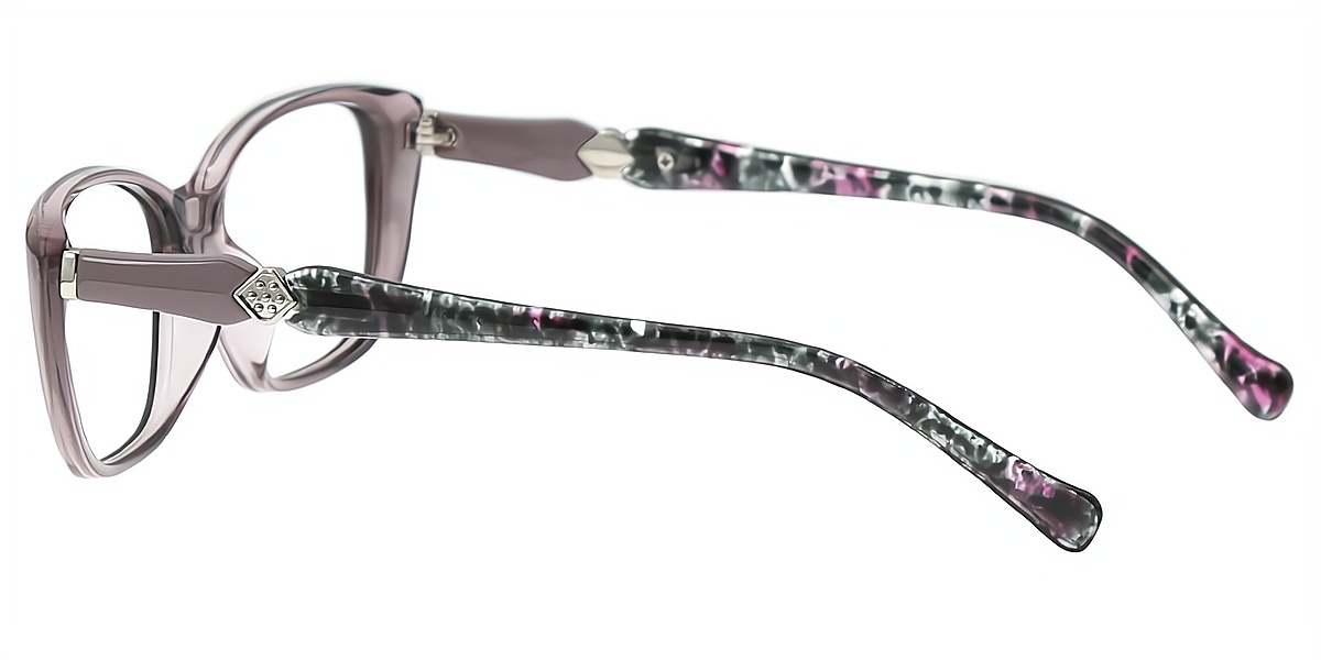 Purple Oval Simple TR90 Eyeglasses