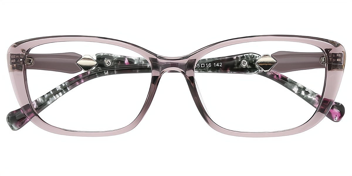 Purple Oval Simple TR90 Eyeglasses