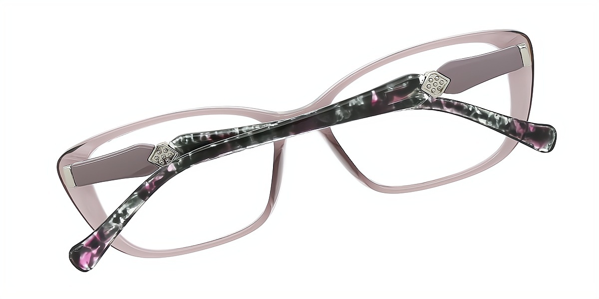 Purple Oval Simple TR90 Eyeglasses