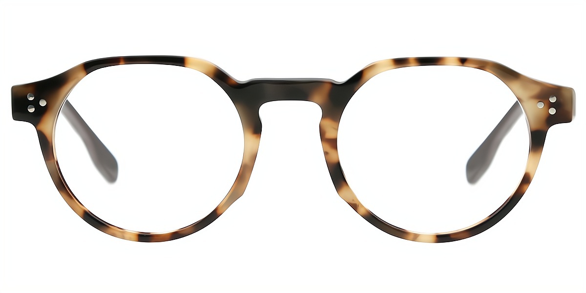 Tortoise Oval Elaborate Acetate Eyeglasses