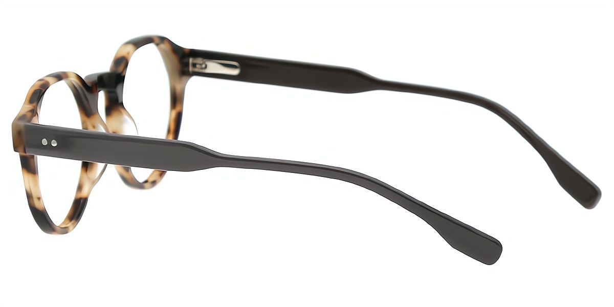 Tortoise Oval Elaborate Acetate Eyeglasses