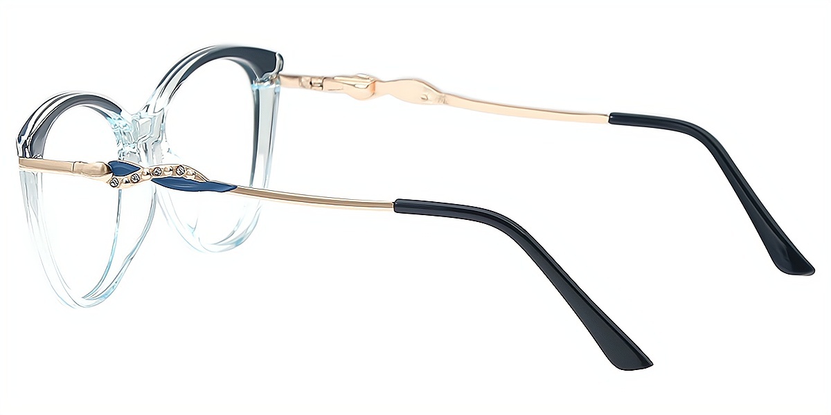 Light Blue Cat Eye Elegant TR90 Eyeglasses