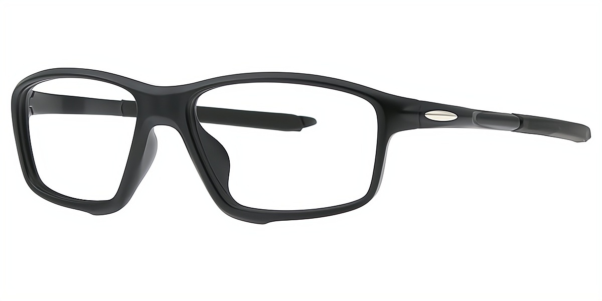 Black Geometric TR90 Eyeglasses