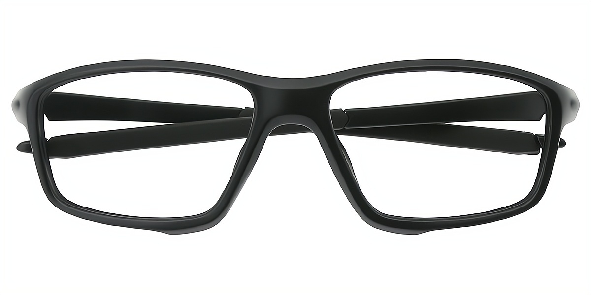 Black Geometric TR90 Eyeglasses