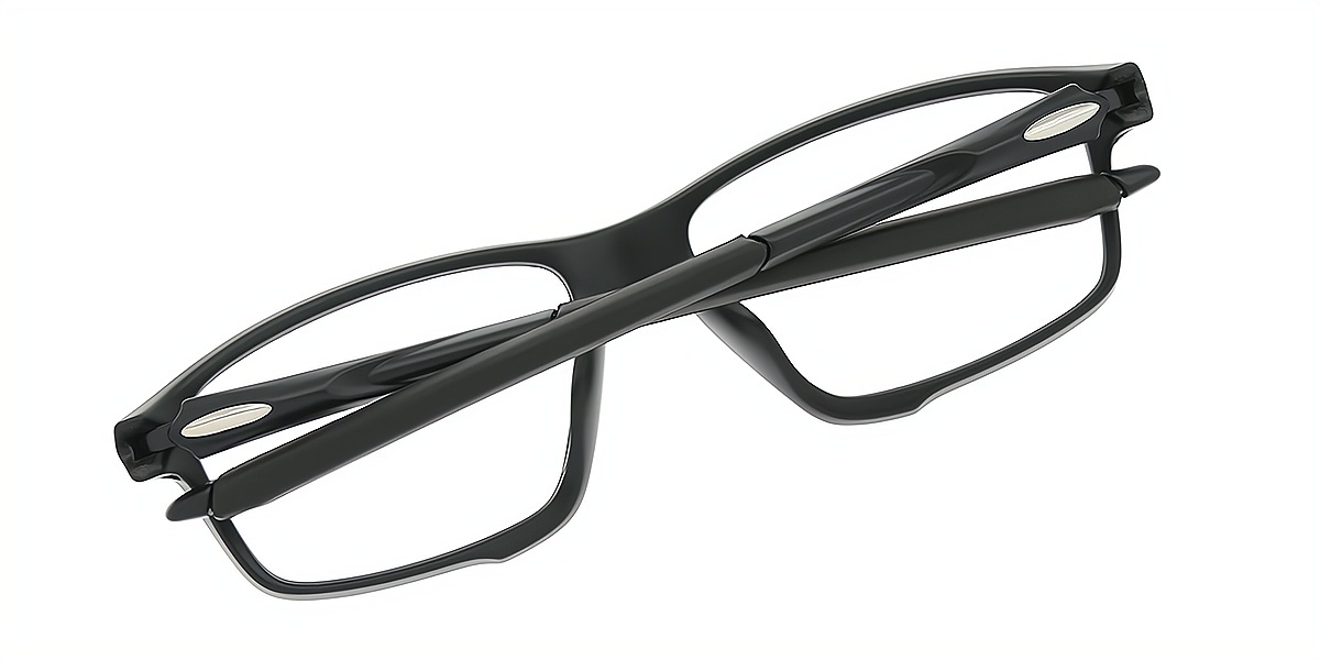 Black Geometric TR90 Eyeglasses