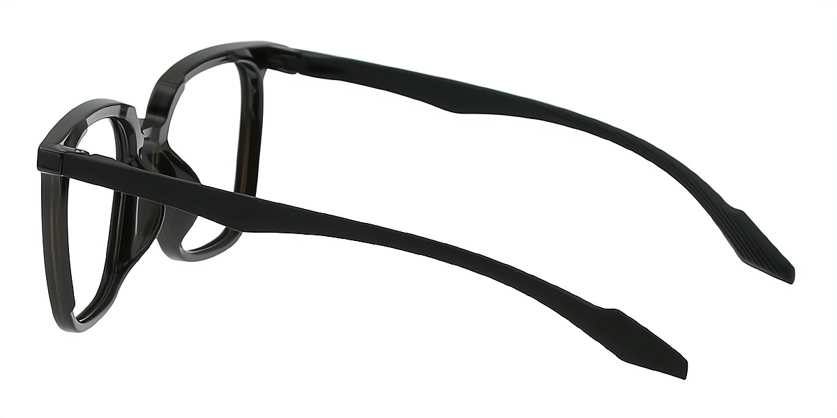 Black Square Chic Horn TR90 Eyeglasses