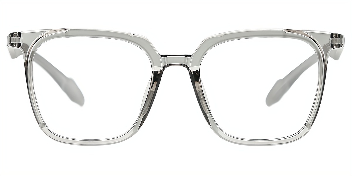 Gray Square Chic Horn TR90 Eyeglasses