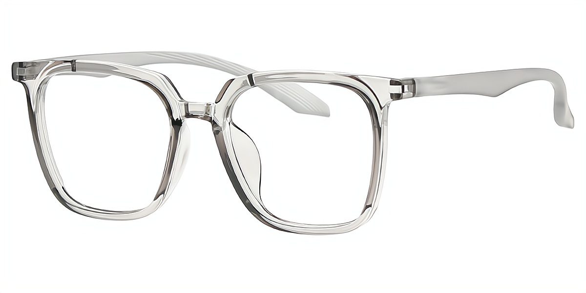 Gray Square Chic Horn TR90 Eyeglasses