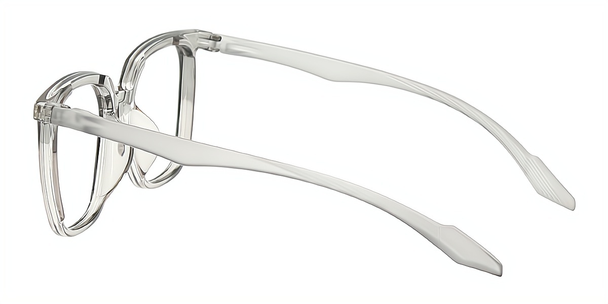 Gray Square Chic Horn TR90 Eyeglasses